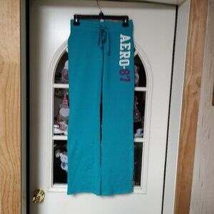New Aeropostale Teal Blue Fit & Flare Sweatpants Women's XS
